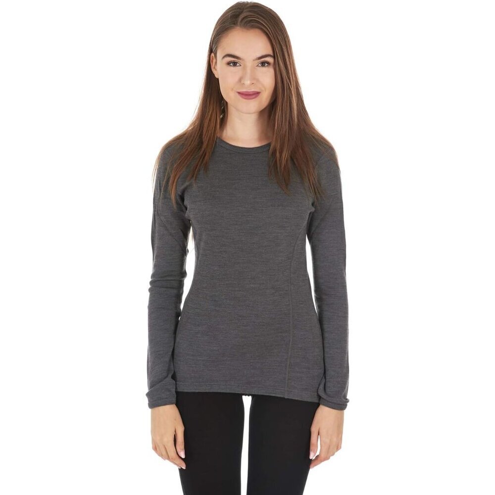 Women's Merino Wool Base Layer Long Sleeve Crew Midweight Outdoor Autumn
